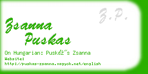 zsanna puskas business card